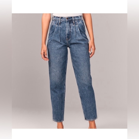 Abercrombie and Fitch Jeans Womens 25/0 The 80s Mom High Rise Light Wash… - Picture 1 of 11